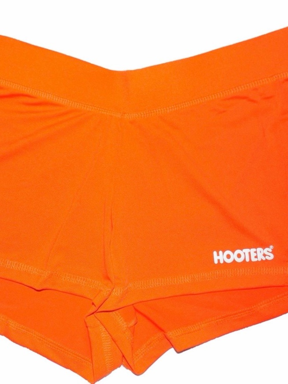 Hooters Bright Orange Girls Stretch Sport Shorts